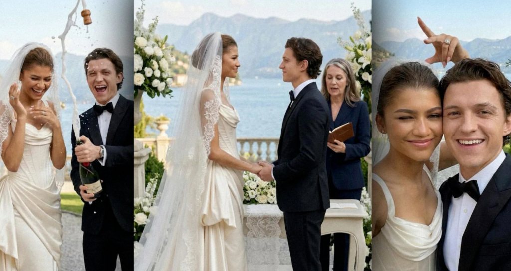 赞达亚透露，她身边的很多人都被她和汤姆的AI结婚照给骗了-夸克资源站